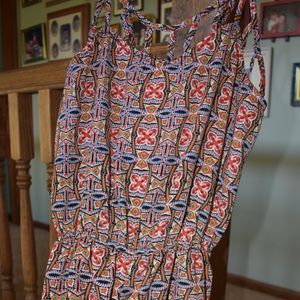 Patterned romper